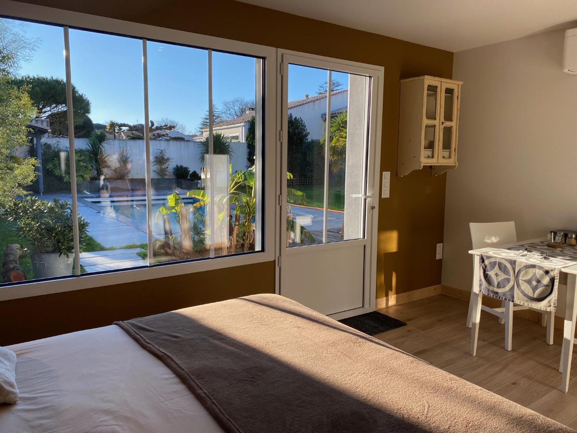 Maison M, Chambre Privee Acces Jardin Piscine Et Jacuzzi Pres De La Rochelle Ла-Рошель Номер фото